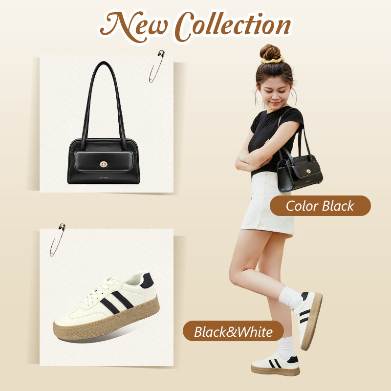 [Kelly Shoes] Bostanten Sepatu Sneakers Wanita Sam-ba Sepatu casual terbaru