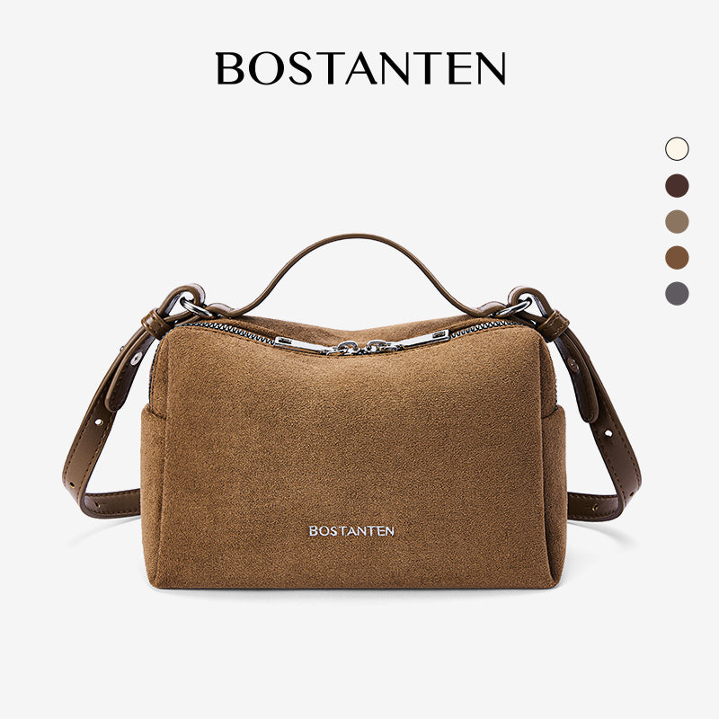 [Vanity Bag] BOSTANTEN Tas Selempang Wanita Premium Kulit Sintetis & Suede - Multifungsi 3in1 Handheld Crossbody Bag