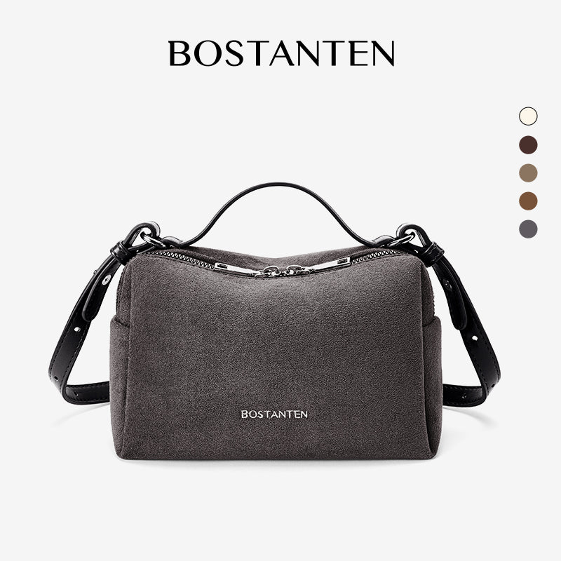 [Vanity Bag] BOSTANTEN Tas Selempang Wanita Premium Kulit Sintetis & Suede - Multifungsi 3in1 Handheld Crossbody Bag