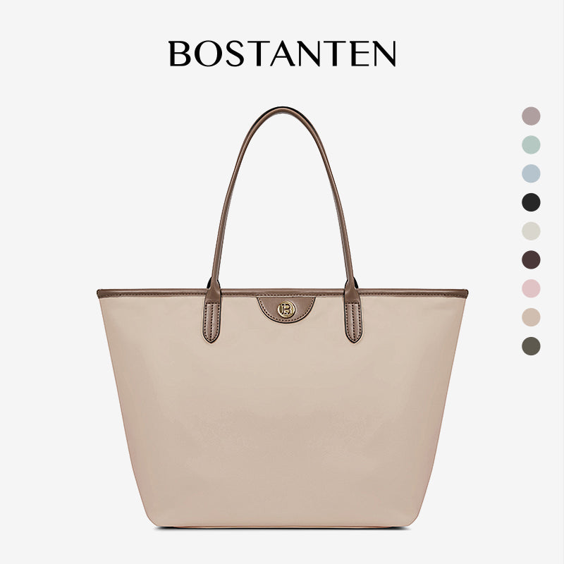 [Ashley Charles Bag] BOSTANTEN Totebag Wanita – Tas Canvas Hitam Putih, Bisa Jinjing & Bahu