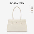 [Lock Tote Bag] BOSTANTEN Tas Tote Kulit PU Tas Selempang Handbag Wanita Korean Style Tote Bag Wanita