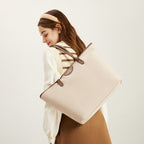 [Ashley Charles Bag] BOSTANTEN Totebag Wanita – Tas Canvas Hitam Putih, Bisa Jinjing & Bahu