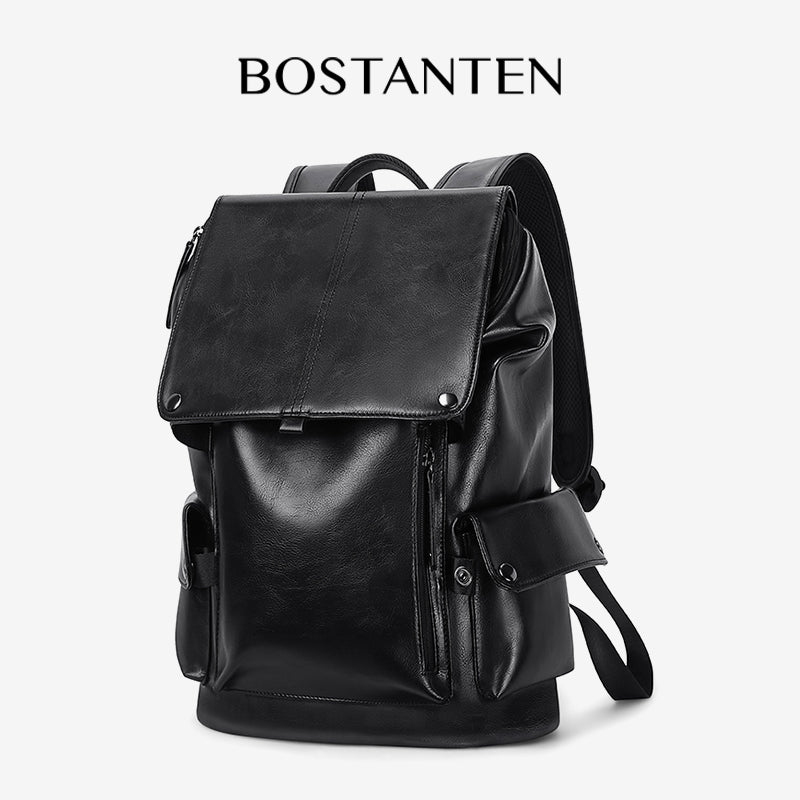 BOSTANTEN Tas Ransel Pria Nilon Tahan Air Tas Rekreasi Tas Mahasiswa Berkapasitas Besar