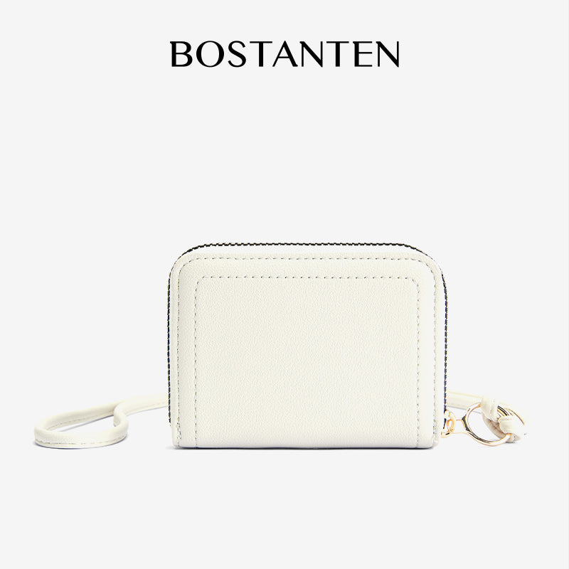 [Vallen Wallet] BOSTANTEN Dompet Kecil Wanita 2 in 1 Bertali Warna Variatif