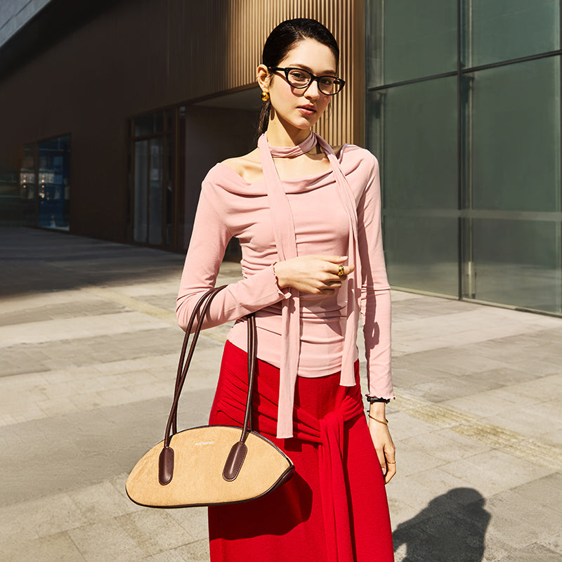 [Flora Bag] BOSTANTEN Tas Wanita Kecil Shoulder Bag Mini Tas Bahu Fashion Cewek Tas Tangan Fashion Tas Rugby