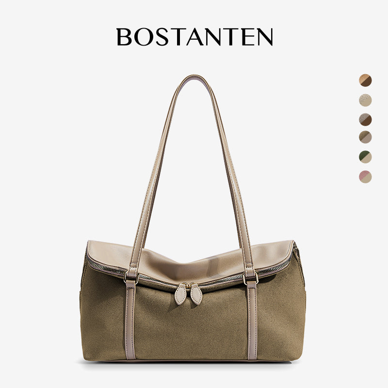 [Book Tote Bag] BOSTANTEN Totebag Dua Sisi – Tas Bahu Besar Elegan Bergaya Korea
