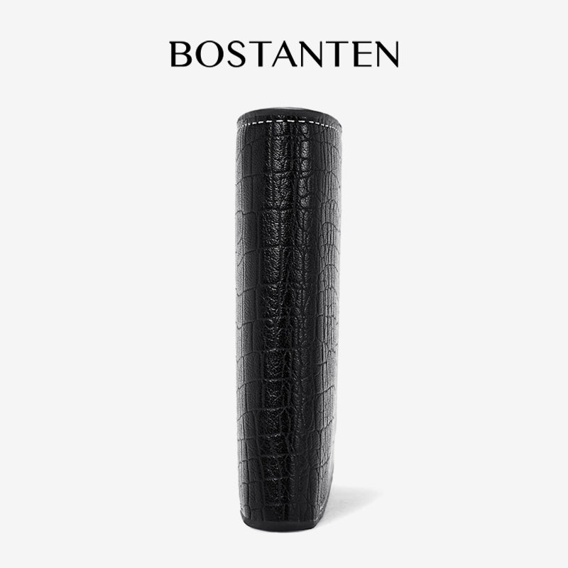 BOSTANTEN Dompet Pria Lipat Bahan Kulit PU Kualitas Premium