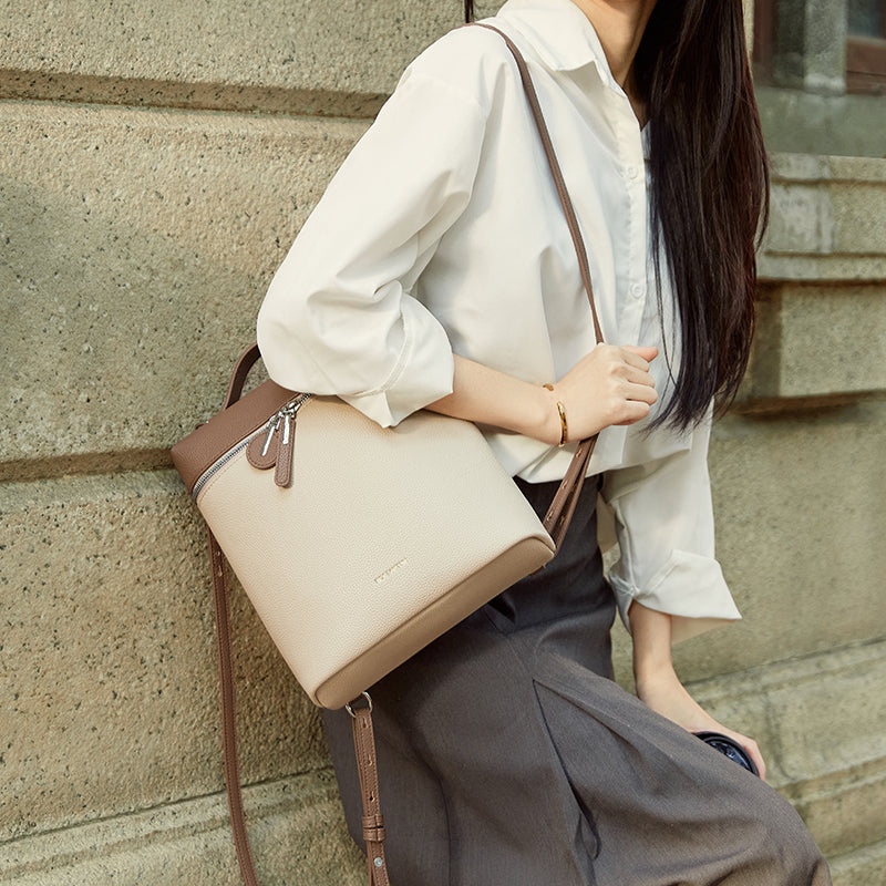 [Cendy Bag] BOSTANTEN Tas Wanita 2 in 1 – Ransel & Selempang Fashion dari PU Leather Premium