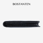 BOSTANTEN Dompet Lipat Panjang Pria Slot Kartu Kulit PU Warna Hitam/Kopi