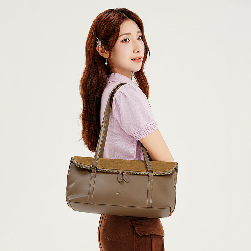 [Book Tote Bag] BOSTANTEN Totebag Dua Sisi – Tas Bahu Besar Elegan Bergaya Korea