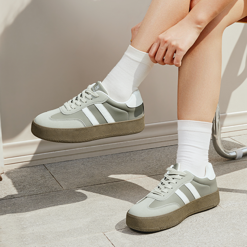 [Kelly Shoes] Bostanten Sepatu Sneakers Wanita Sam-ba Sepatu casual terbaru