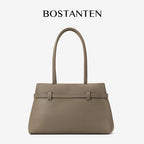 [Lock Tote Bag] BOSTANTEN Tas Tote Kulit PU Tas Selempang Handbag Wanita Korean Style Tote Bag Wanita