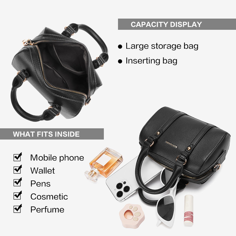 [Ashline Bag] BOSTANTEN Tas Selempang & Handbag Wanita – Kulit Sintetis & Kapasitas Besar