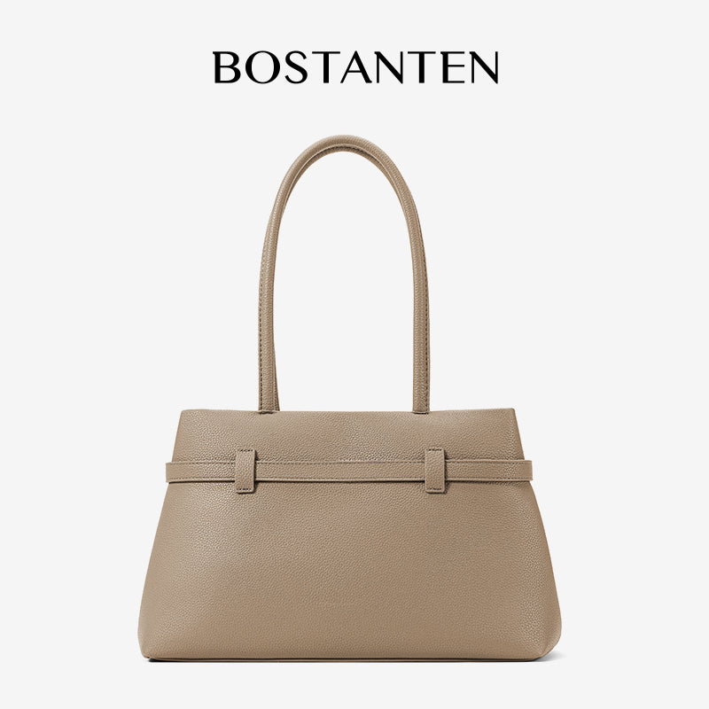 [Lock Tote Bag] BOSTANTEN Tas Tote Kulit PU Tas Selempang Handbag Wanita Korean Style Tote Bag Wanita