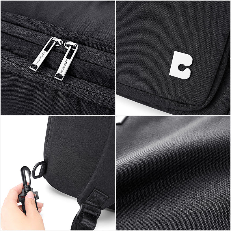 Bostanten Dualpack Bag Tas Ransel Pria Expandable Tas Laptop Anti Air untuk Kerja Bisnis Sekolah Kuliah
