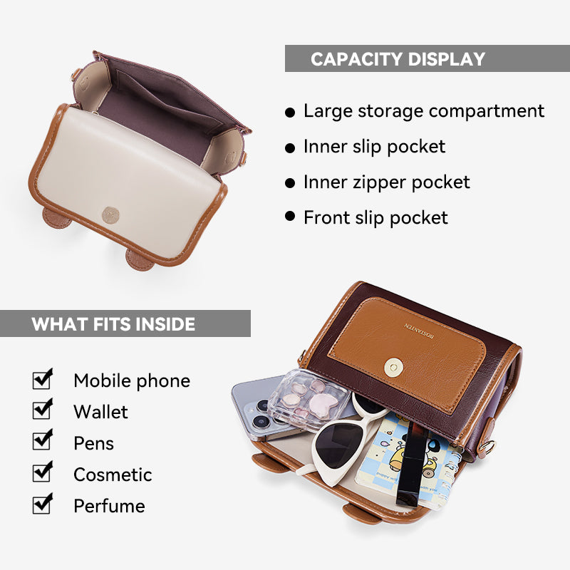 [Mini Ice Cream Bag] BOSTANTEN Tas Wanita Mini Satchel Small Exquisite Versatile Waterproof Tas Selempang Wanita Terbaru