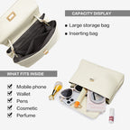 BOSTANTEN 3 in 1 Tas Wanita Kulit Sintetis – Handbag & Selempang Kapasitas Besar