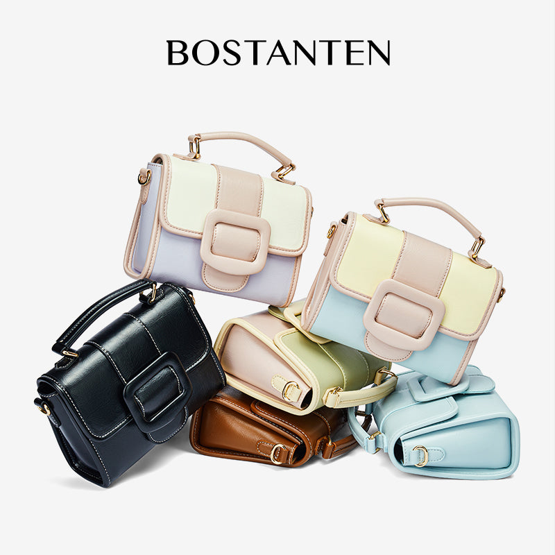 [Cake Ice Cream Bag] Bostanten 2025 Tas Wanita  Selempang Wanita Hand Bag Tas Sling Bag 2 in 1 Shoulder Bag Kulit