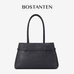 [Lock Tote Bag] BOSTANTEN Tas Tote Kulit PU Tas Selempang Handbag Wanita Korean Style Tote Bag Wanita