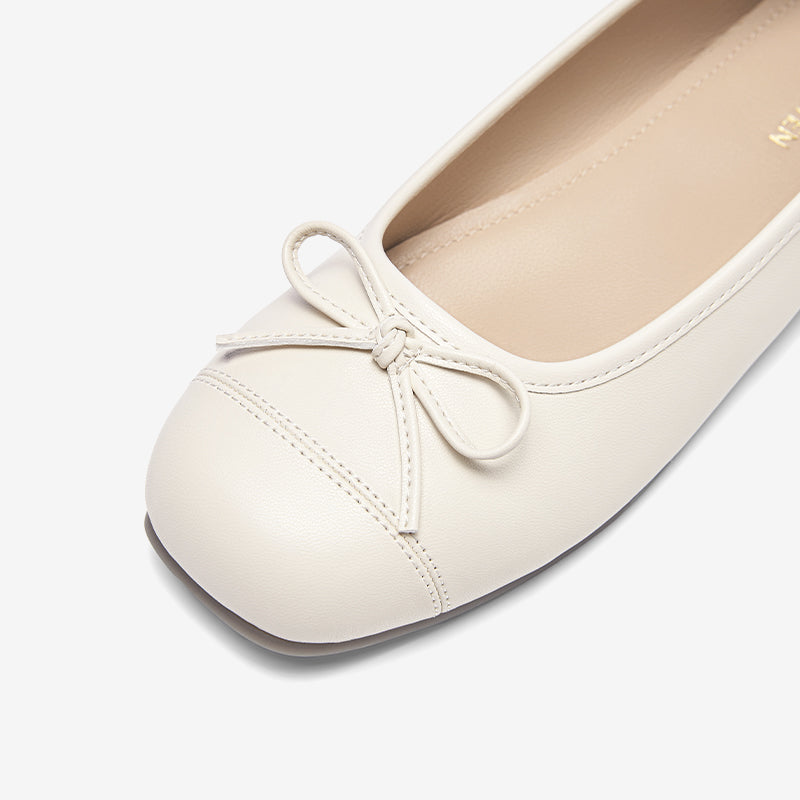 [Puff Ballet Shoes] BOSTANTEN Sepatu Wanita Balet Fashion Anti selip Sol