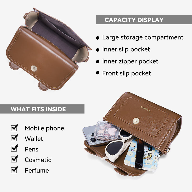 [Mini Ice Cream Bag] BOSTANTEN Tas Wanita Mini Satchel Small Exquisite Versatile Waterproof Tas Selempang Wanita Terbaru