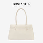 [Lock Tote Bag] BOSTANTEN Tas Tote Kulit PU Tas Selempang Handbag Wanita Korean Style Tote Bag Wanita