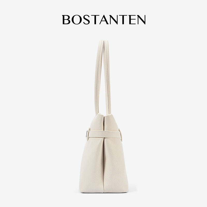 [Lock Tote Bag] BOSTANTEN Tas Tote Kulit PU Tas Selempang Handbag Wanita Korean Style Tote Bag Wanita