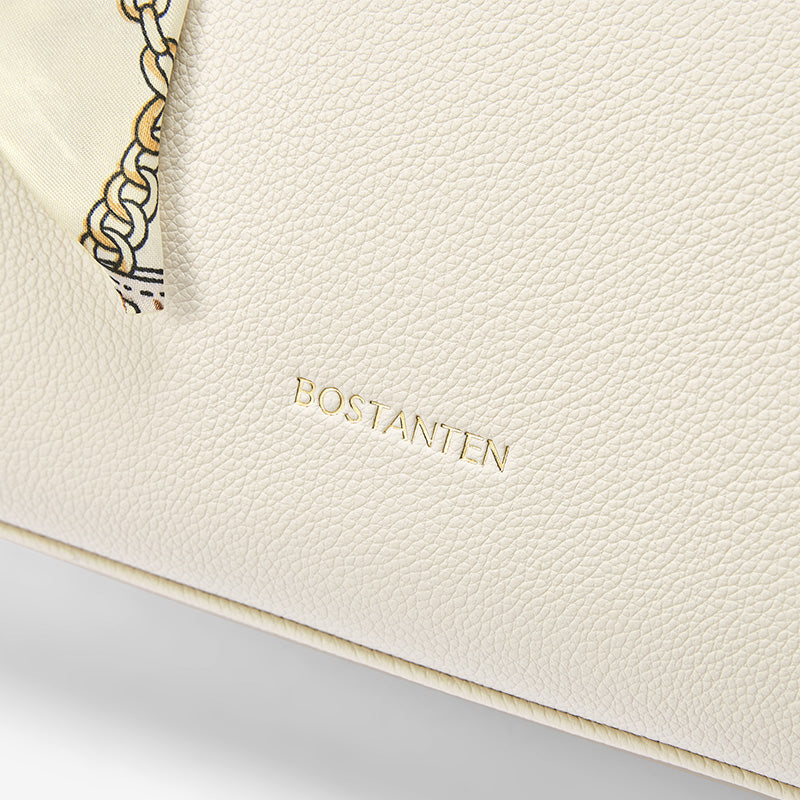 [Mila Bag] BOSTANTEN Totebag Kulit Wanita – Monogram Medium, Gaya Korea Casual