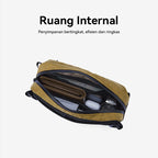 BOSTANTEN Tas Pinggang Pria Tas Bahu Pria Waistbag Pria Clucth Bag Tahan Air
