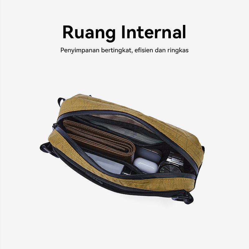BOSTANTEN Tas Pinggang Pria Tas Bahu Pria Waistbag Pria Clucth Bag Tahan Air