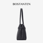[Lock Tote Bag] BOSTANTEN Tas Tote Kulit PU Tas Selempang Handbag Wanita Korean Style Tote Bag Wanita