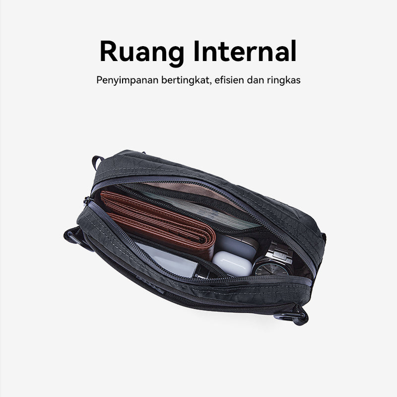 BOSTANTEN Tas Pinggang Pria Tas Bahu Pria Waistbag Pria Clucth Bag Tahan Air