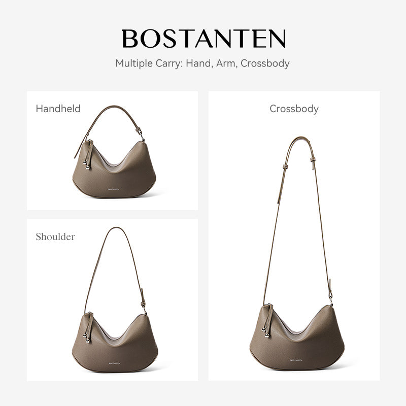 [Loop Bag] BOSTANTEN Tas Selempang Wanita Tas Tangan Silinder Premium Kulit Multi Carry Hand/Underarm/Crossbody Fashion