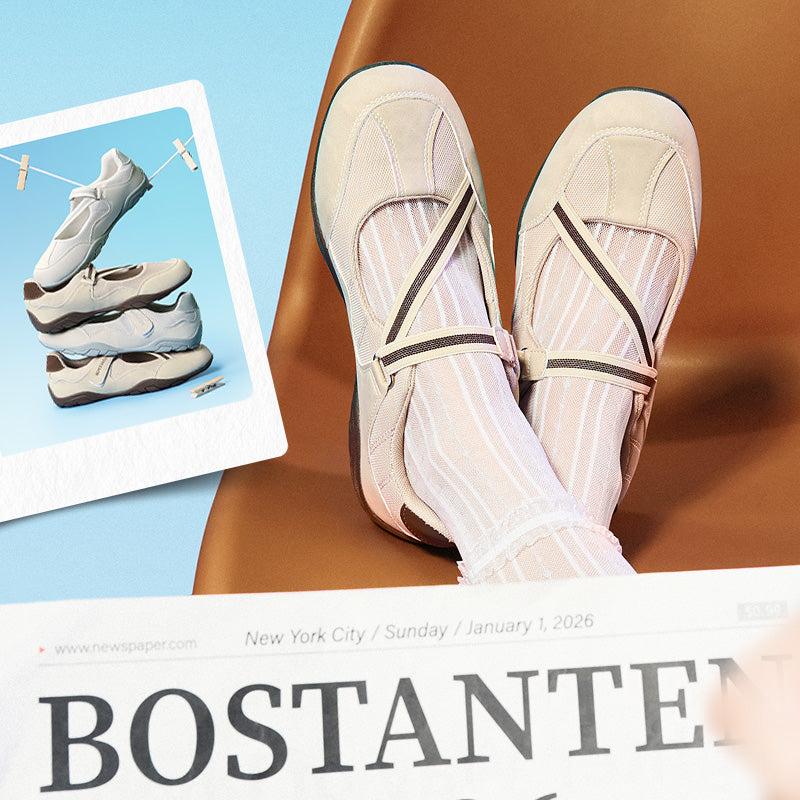 BOSTANTEN Lina Shoes Sneakers Wanita Sepatu Mary Jane