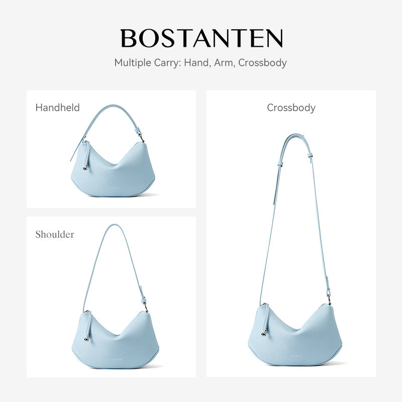 [Loop Bag] BOSTANTEN Tas Selempang Wanita Tas Tangan Silinder Premium Kulit Multi Carry Hand/Underarm/Crossbody Fashion