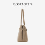 [Lock Tote Bag] BOSTANTEN Tas Tote Kulit PU Tas Selempang Handbag Wanita Korean Style Tote Bag Wanita