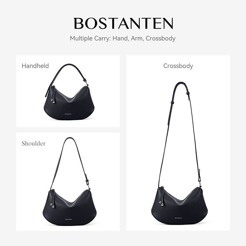 [Loop Bag] BOSTANTEN Tas Selempang Wanita Tas Tangan Silinder Premium Kulit Multi Carry Hand/Underarm/Crossbody Fashion