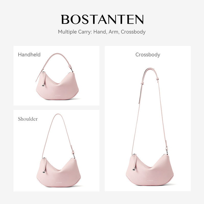 [Loop Bag] BOSTANTEN Tas Selempang Wanita Tas Tangan Silinder Premium Kulit Multi Carry Hand/Underarm/Crossbody Fashion