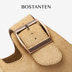 BOSTANTEN Ark Classic Flat Sandal Wanita Sepatu Casual Birken Slide Dua Buckle Umroh Haji Empuk Nyaman Anti Slip