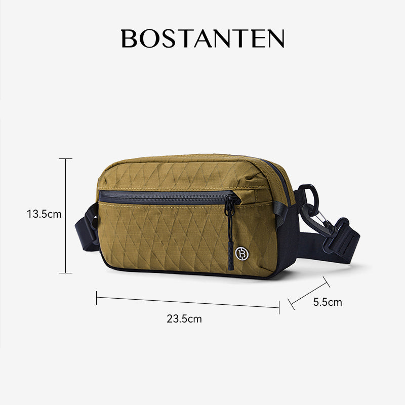 BOSTANTEN Tas Pinggang Pria Tas Bahu Pria Waistbag Pria Clucth Bag Tahan Air