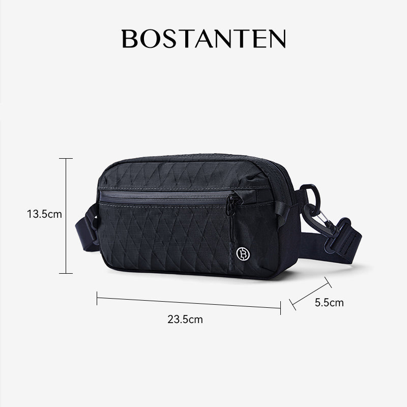 BOSTANTEN Tas Pinggang Pria Tas Bahu Pria Waistbag Pria Clucth Bag Tahan Air