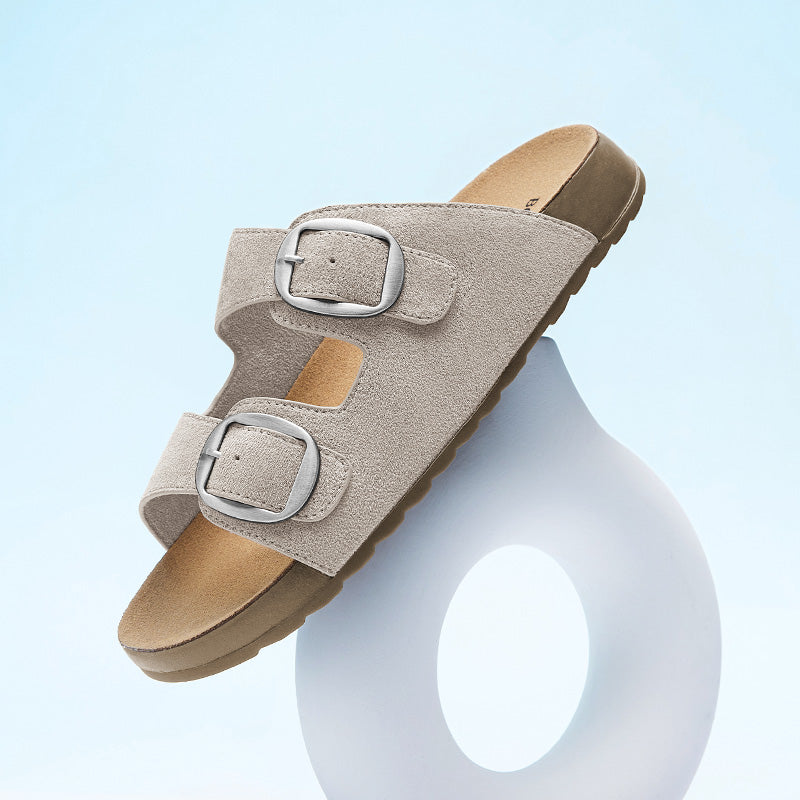 [Toast Shoes] BOSTANTEN Sandal Wanita Setengah Terbuka Sol Karet Anti Slip