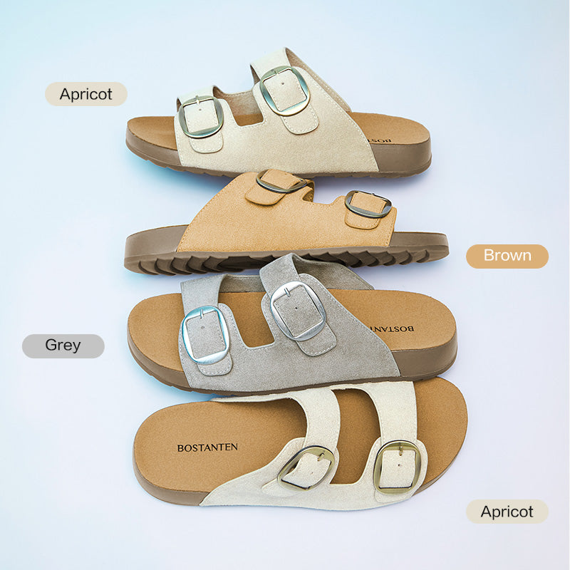 [Toast Shoes] BOSTANTEN Sandal Wanita Setengah Terbuka Sol Karet Anti Slip