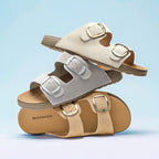 [Toast Shoes] BOSTANTEN Sandal Wanita Setengah Terbuka Sol Karet Anti Slip