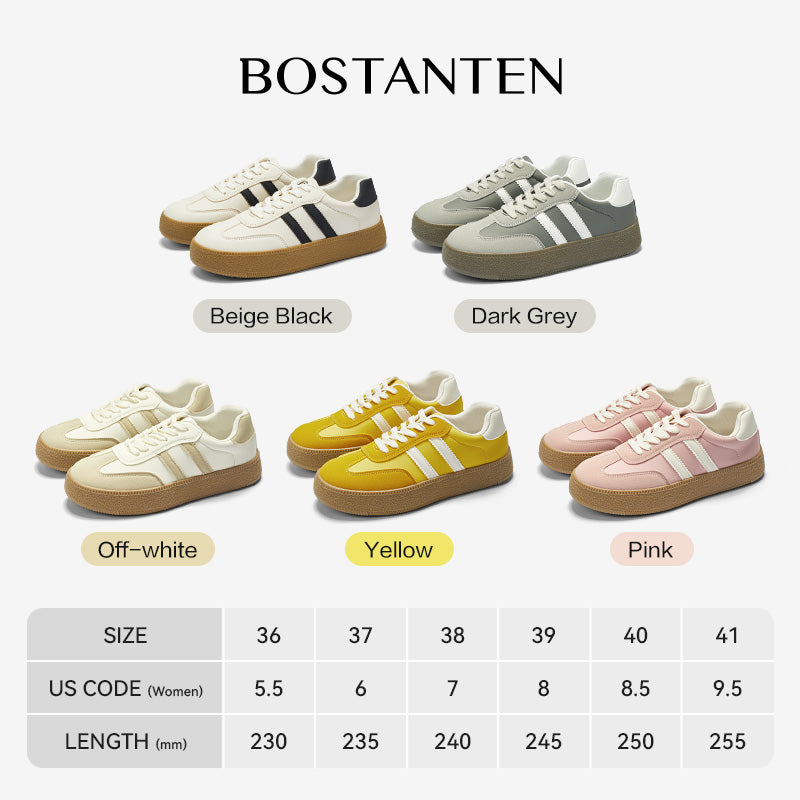 [Kelly Shoes] Bostanten Sepatu Sneakers Wanita Sam-ba Sepatu casual terbaru