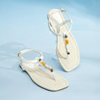 BOSTANTEN Lucky Sandal Flat Jepit Wanita Korea Premium Pesta kekinian