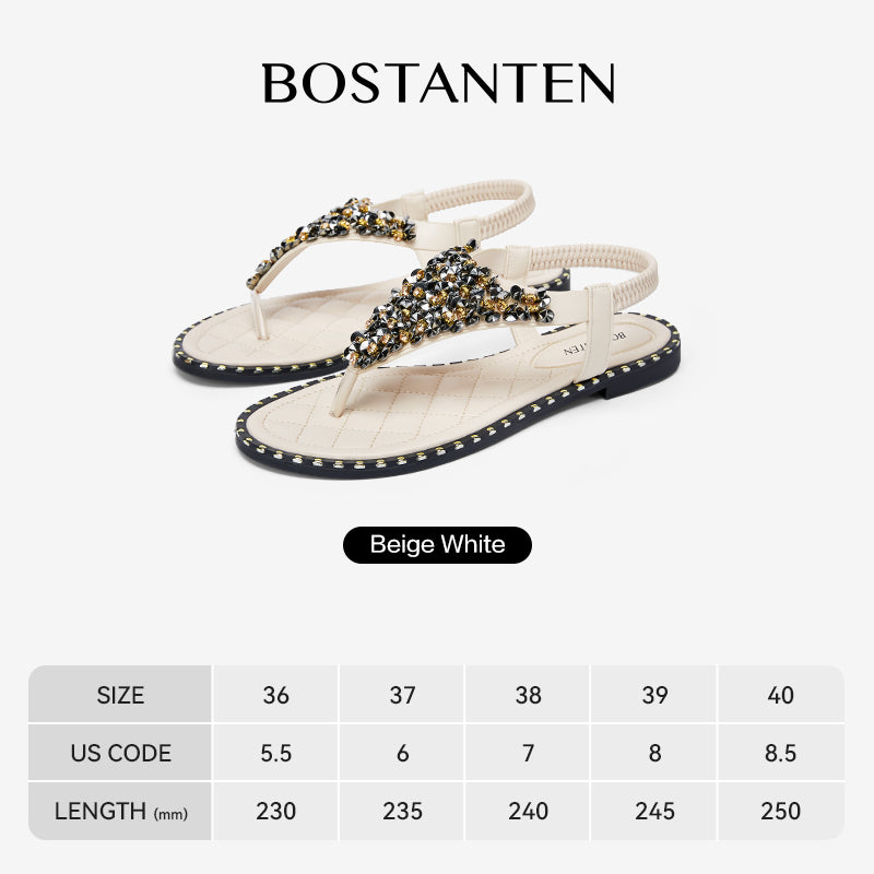 Sandal Wanita Glitter Berkilau Bostanten – Sol Tipis, Gaya Elegan