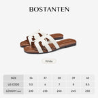 [Volcana Shoes]Bostanten Sandal Wanita Sandal pantai berongga dengan ujung terbuka