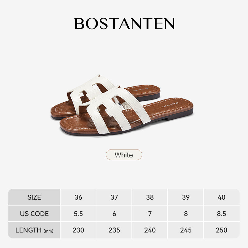 [Volcana Shoes]Bostanten Sandal Wanita Sandal pantai berongga dengan ujung terbuka
