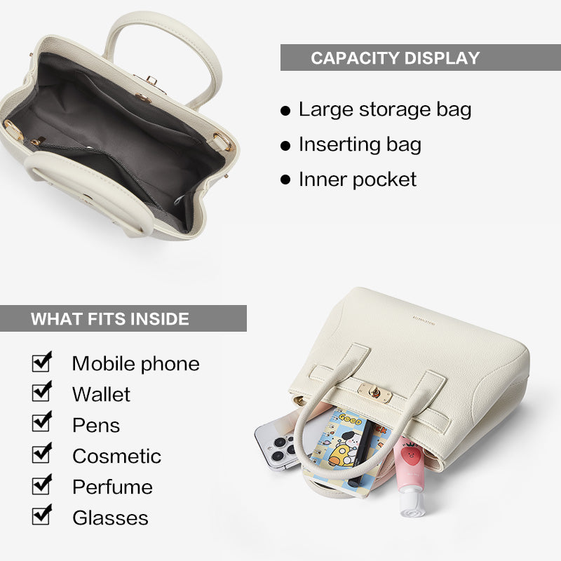 [Tiffany Bag] BOSTANTEN Tas Wanita Elegan – Handbag & Selempang Kapasitas Besar